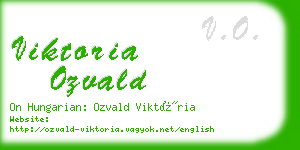 viktoria ozvald business card